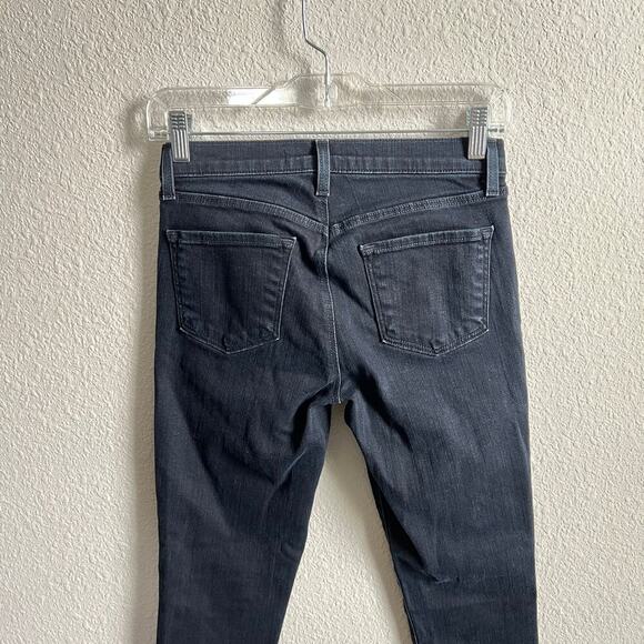 J Brand 835 Crop Skinny Jeans Women's 25 Low Rise Dark Wash Cotton Blend - Picture 4 of 8
